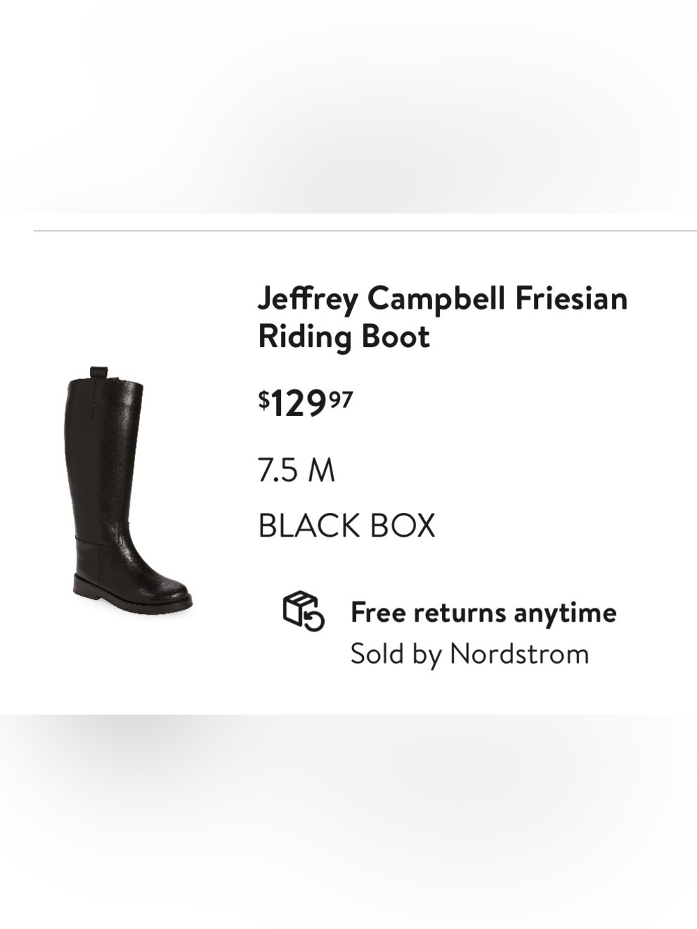 Jeffrey Campbell Black Riding Boot - Men's Classic Chelsea Style